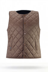 Saeff® SubtArmor Level 1 Stab-Resistant Adjustable Waist Puffer Vest (Brown)